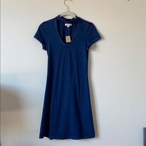 American Eagle Cutout Mock Neck T-shirt Dress S